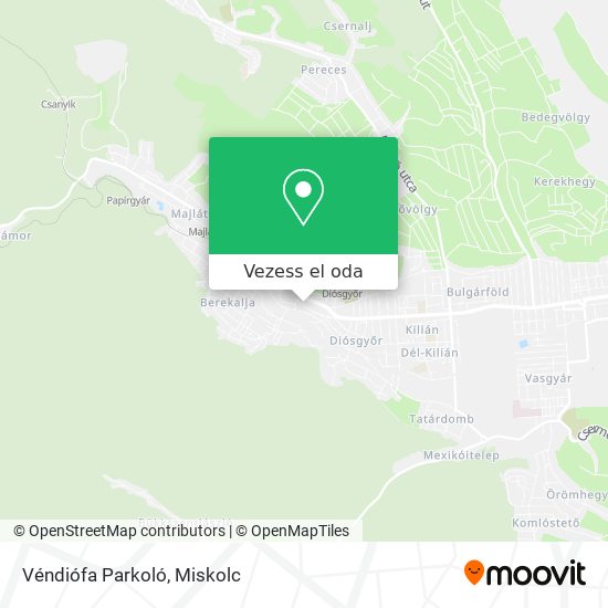 Véndiófa Parkoló térkép