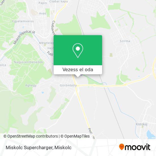 Miskolc Supercharger térkép