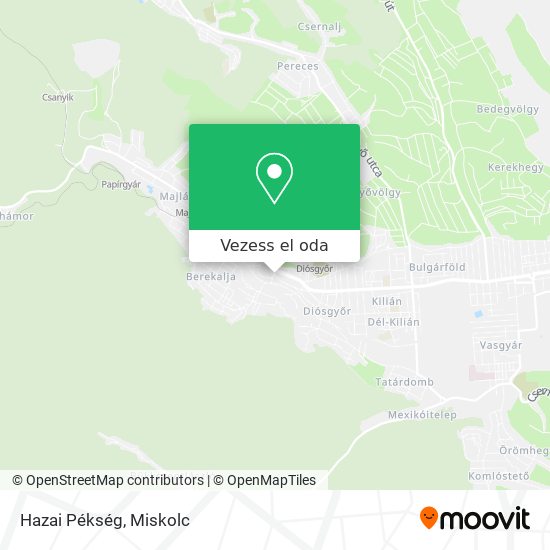 Hazai Pékség térkép