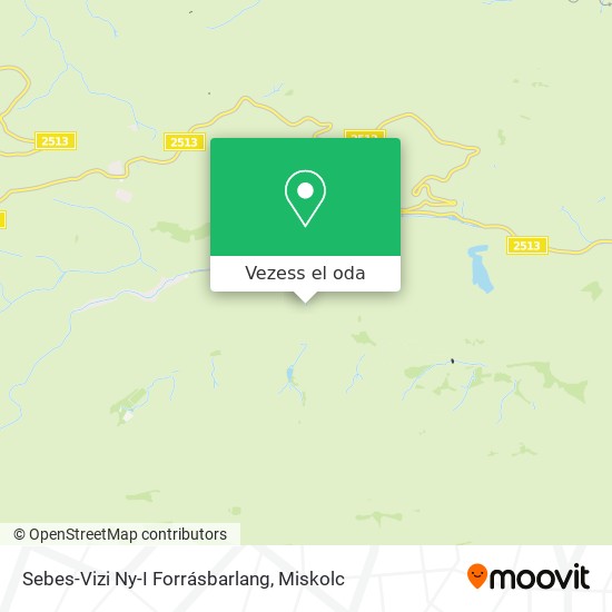 Sebes-Vizi Ny-I Forrásbarlang térkép