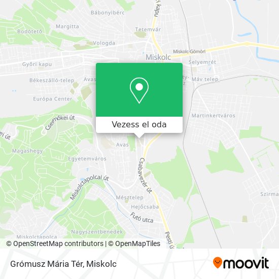 Grómusz Mária Tér térkép