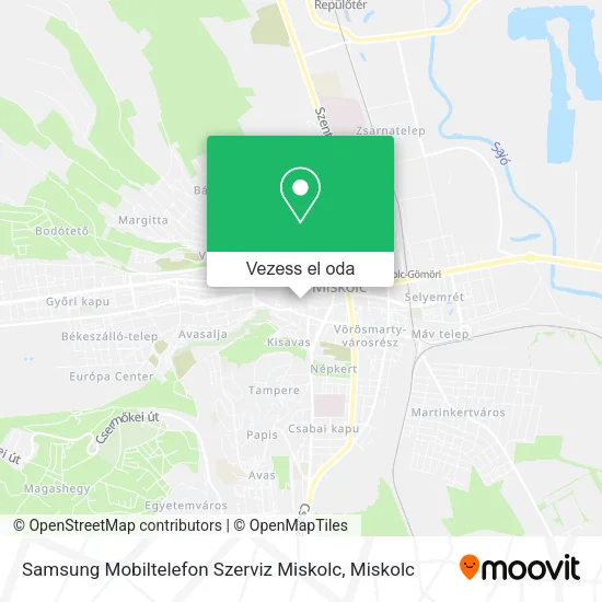 Samsung Mobiltelefon Szerviz Miskolc térkép