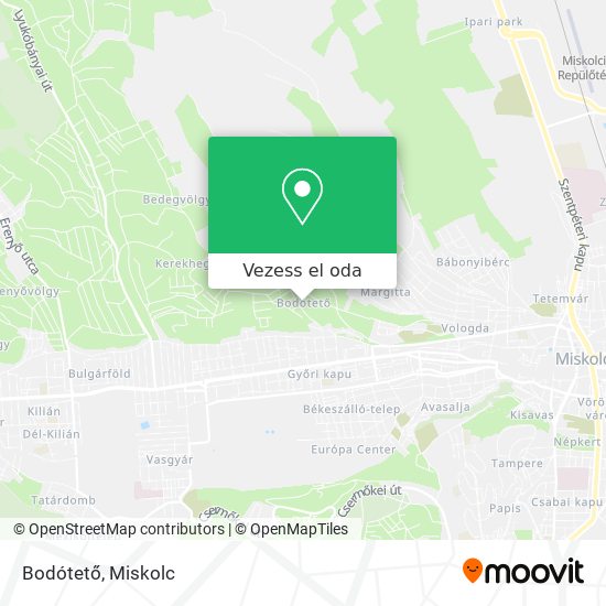 Bodótető térkép