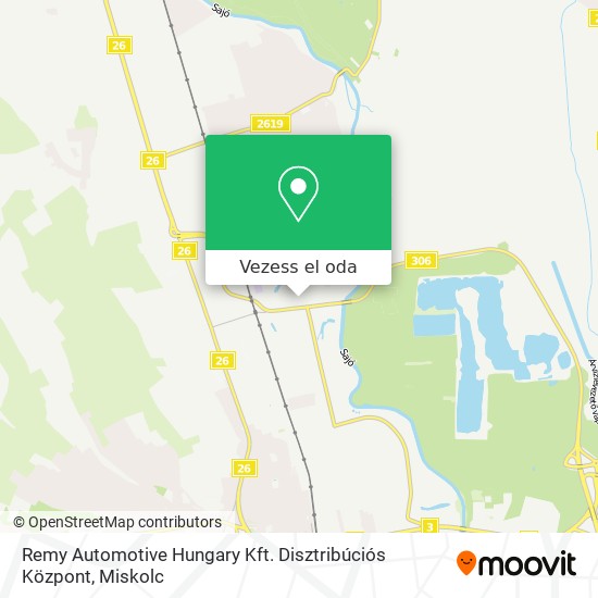Remy Automotive Hungary Kft. Disztribúciós Központ térkép