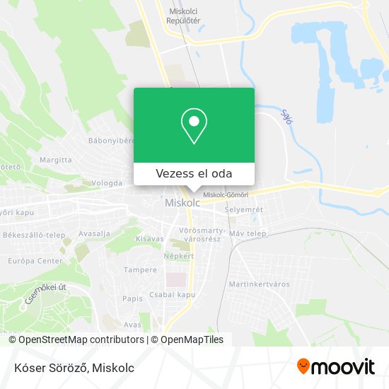 Kóser Söröző térkép