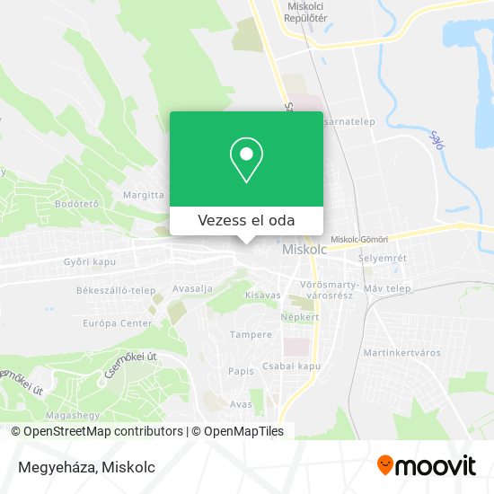 Megyeháza térkép
