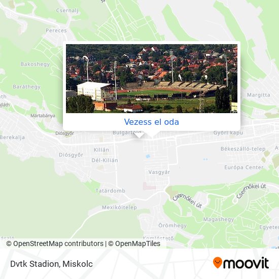 Dvtk Stadion térkép