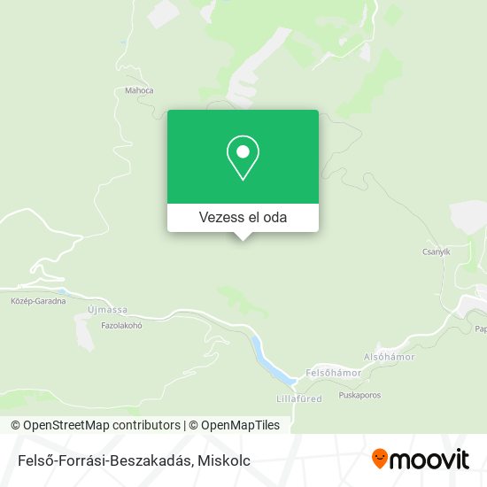 Felső-Forrási-Beszakadás térkép
