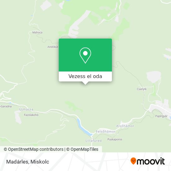 Madárles térkép