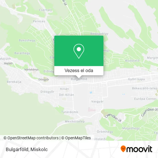 Bulgárföld térkép
