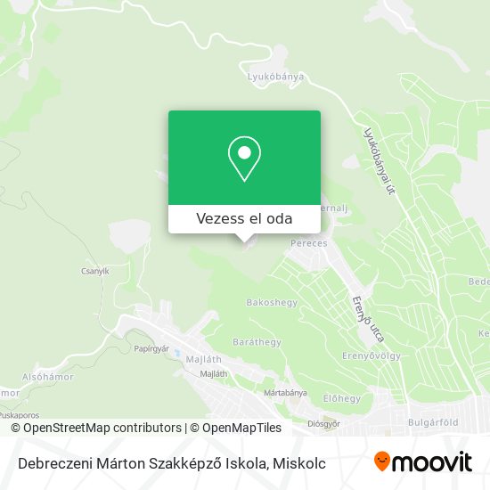 Debreczeni Márton Szakképző Iskola térkép