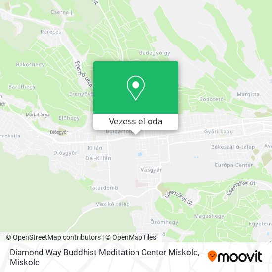 Diamond Way Buddhist Meditation Center Miskolc térkép