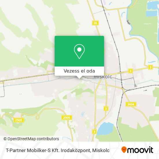 T-Partner Mobilker-S Kft. Irodaközpont térkép