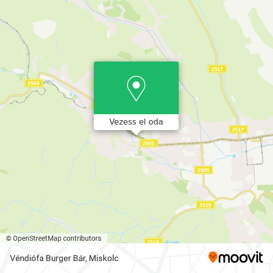 Véndiófa Burger Bár térkép