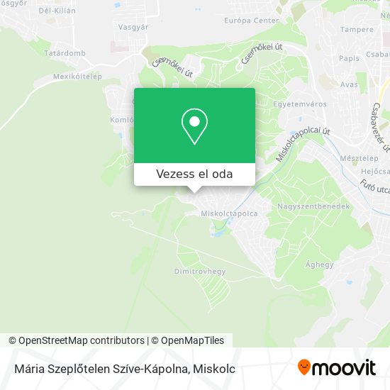 Mária Szeplőtelen Szíve-Kápolna térkép