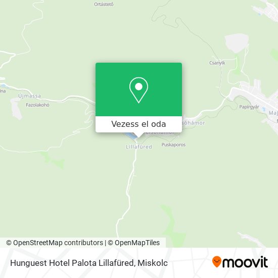 Hunguest Hotel Palota Lillafüred térkép