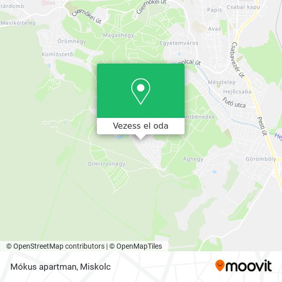 Mókus apartman térkép