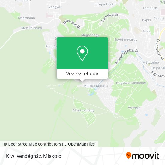 Kiwi vendégház térkép