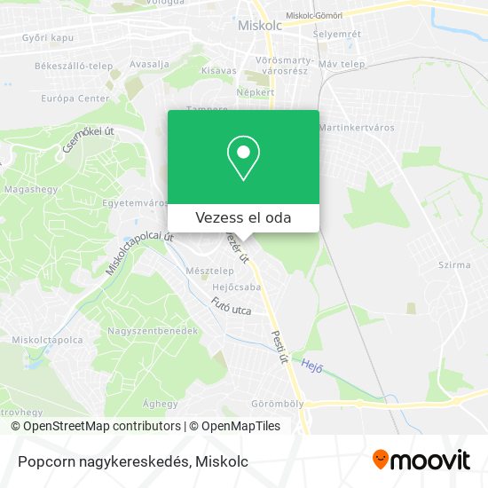 Popcorn nagykereskedés térkép