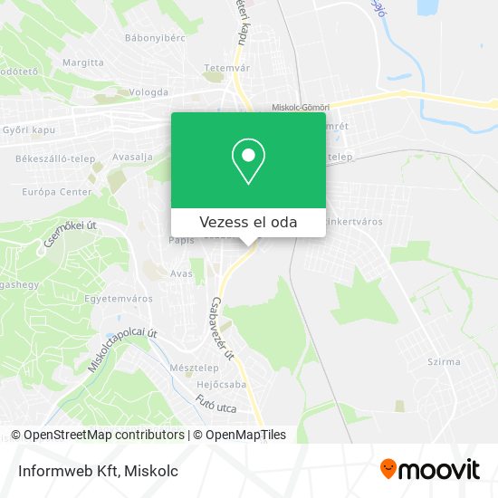 Informweb Kft térkép