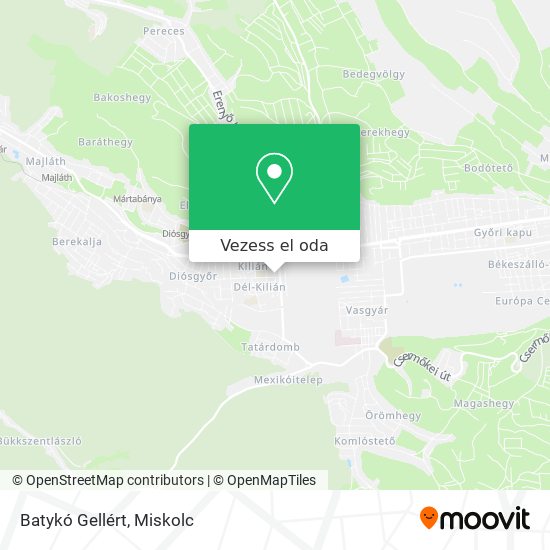 Batykó Gellért térkép