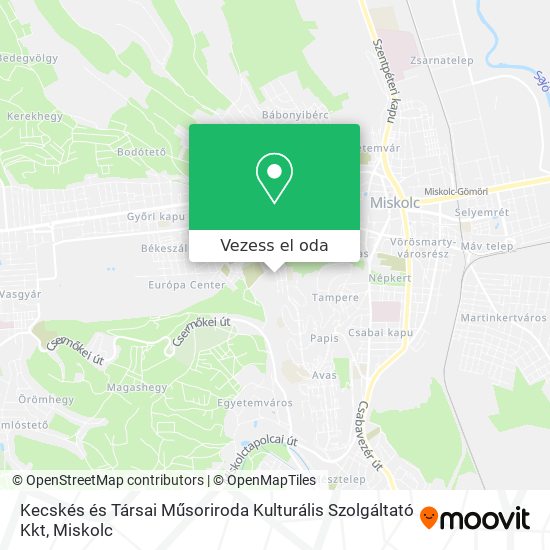 Kecskés és Társai Műsoriroda Kulturális Szolgáltató Kkt térkép