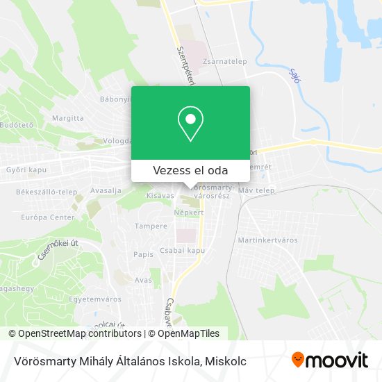 Vörösmarty Mihály Általános Iskola térkép