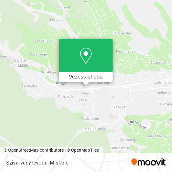 Szivárvány Óvoda térkép