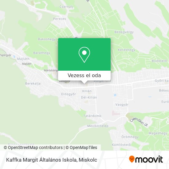 Kaffka Margit Általános Iskola térkép