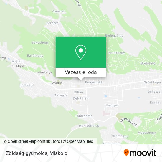 Zöldség-gyümölcs térkép