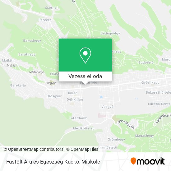 Füstölt Áru és Egészség Kuckó térkép