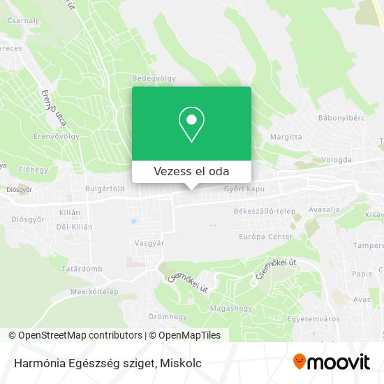 Harmónia Egészség sziget térkép
