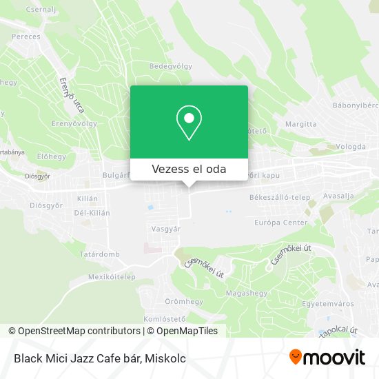 Black Mici Jazz Cafe bár térkép