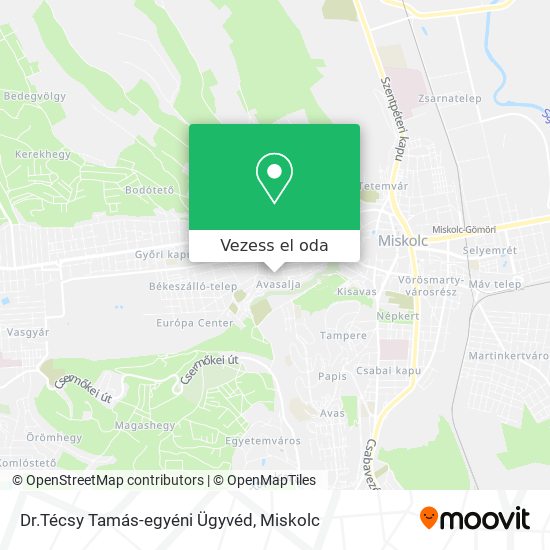 Dr.Técsy Tamás-egyéni Ügyvéd térkép