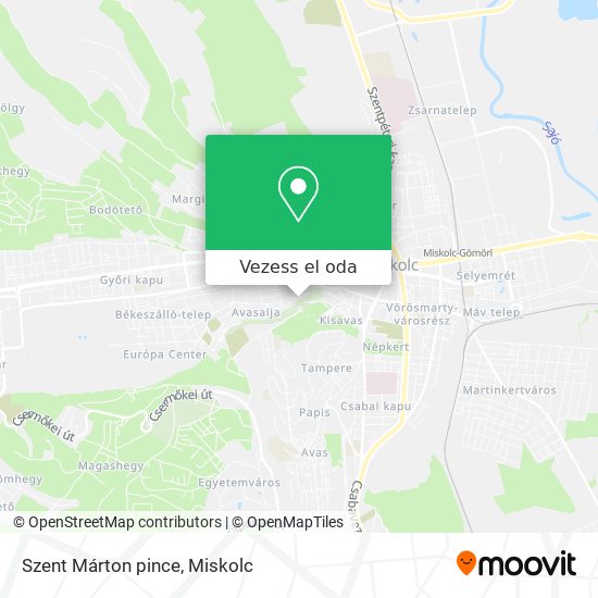 Szent Márton pince térkép