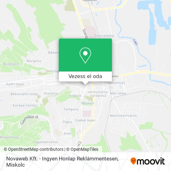Novaweb Kft. - Ingyen Honlap Reklámmentesen térkép