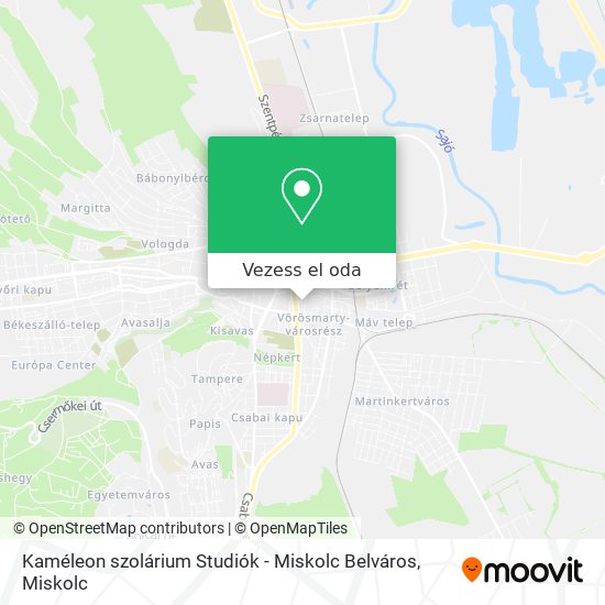 Kaméleon szolárium Studiók - Miskolc Belváros térkép