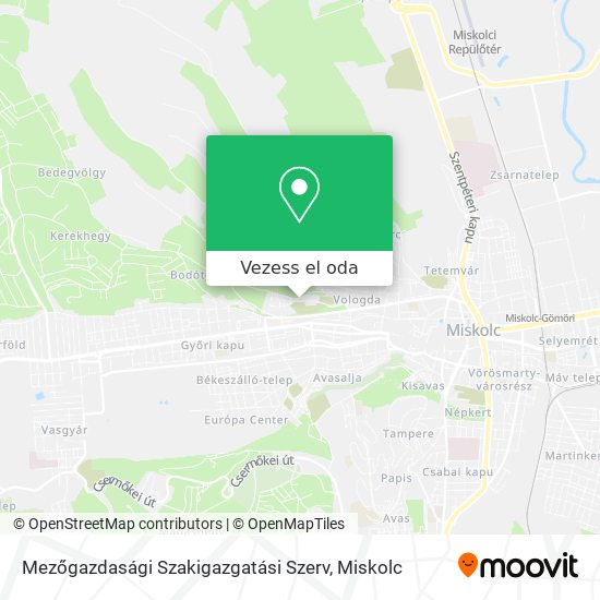 Mezőgazdasági Szakigazgatási Szerv térkép