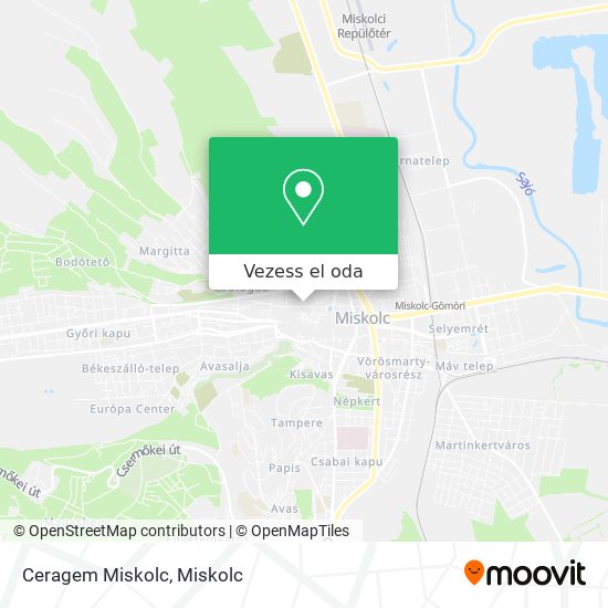 Ceragem Miskolc térkép