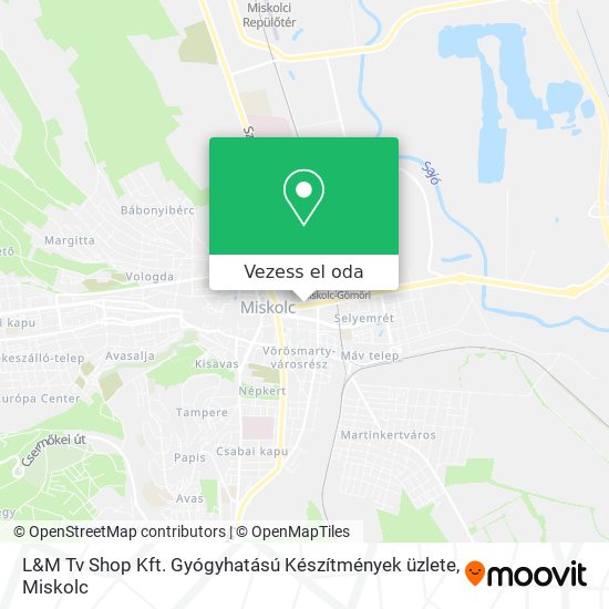 L&M Tv Shop Kft. Gyógyhatású Készítmények üzlete térkép