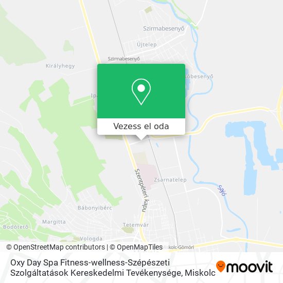 Oxy Day Spa Fitness-wellness-Szépészeti Szolgáltatások Kereskedelmi Tevékenysége térkép