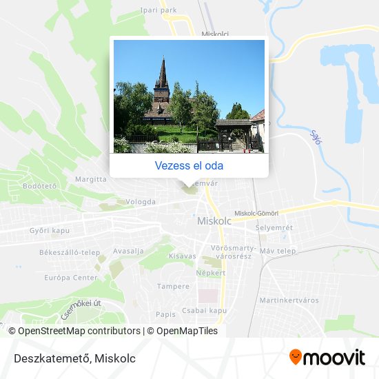 Deszkatemető térkép