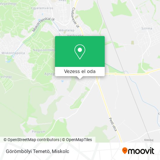 Görömbölyi Temetö térkép