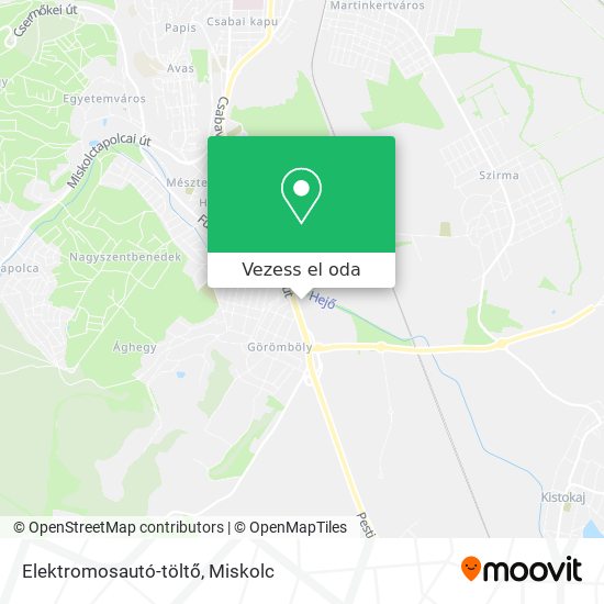 Elektromosautó-töltő térkép