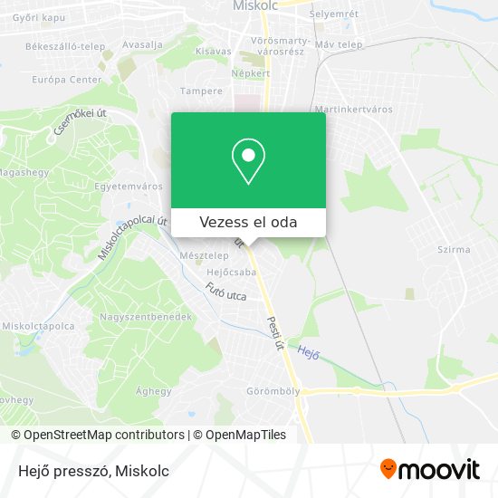 Hejő presszó térkép