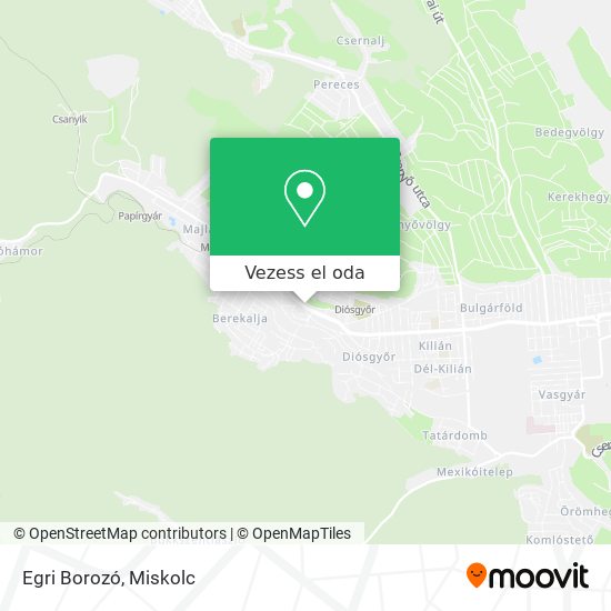 Egri Borozó térkép