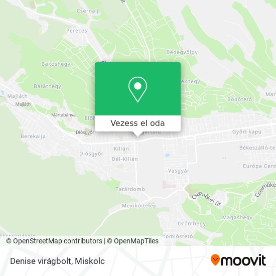 Denise virágbolt térkép