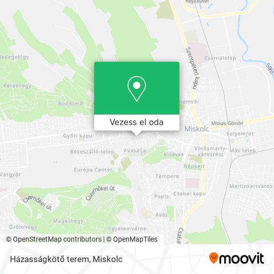 Házasságkötő terem térkép