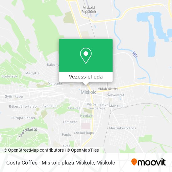 Costa Coffee - Miskolc plaza Miskolc térkép
