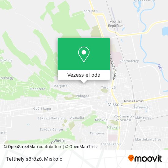 Tetthely söröző térkép